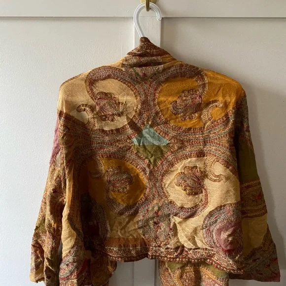 Linen boho jacket - Picture 3 of 3